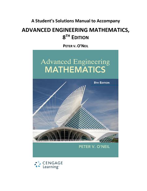 Solution manual for mathematics for engineering applications. - El arte de investigar el arte.