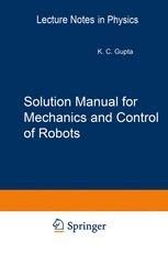 Solution manual for mechanics and control of robots springer 1997. - Kohler k482 k532 k582 and k662 engine service manual.