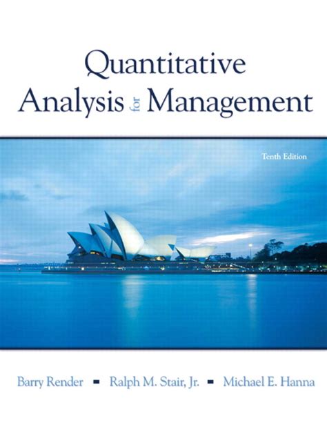 Solution manual for quantitative analysis for management 10th edition. - Preparation guides for bilingual supplemental 164.