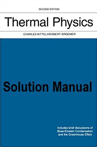 Solution manual for thermal physics charles kittel. - Estatuto jurídico de la bahía de fonseca y régimen de sus zonas adyacentes.