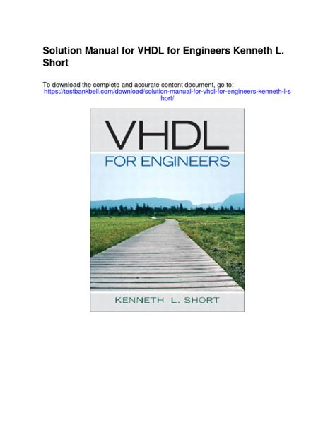 Solution manual for vhdl for engineers. - Catalogue cotter de timbres-poste du maroc.