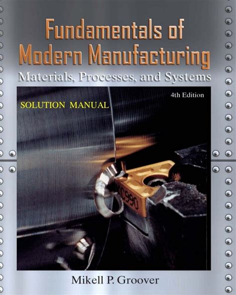 Solution manual fundamentals of modern manufacturing. - Corazón sobre la tierra/tierra en los ojos.