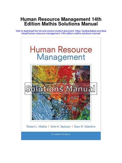 Solution manual human resources management mathis. - Arte popular en el ciclo de la vida humana.
