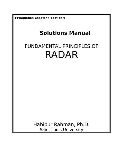 Solution manual introduction to radar system. - Clark gcx 20 forklift repair manual.