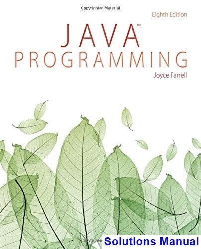 Solution manual java programming 8th edition. - Kva tåler så lite at det knuser om du seier namnet på det?.