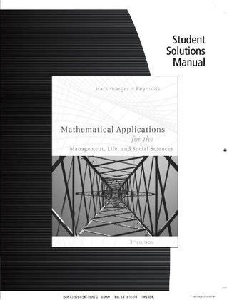 Solution manual mathematical applications harshbarger 8th edition. - Kultur, sprache und text als aspekte von original und übersetzung.