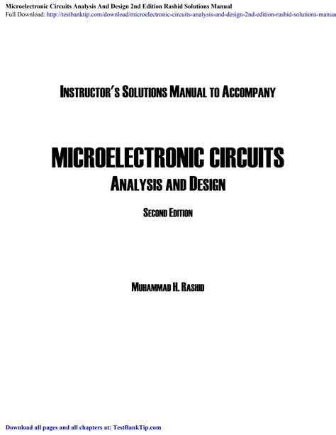 Solution manual microelectronics circuit analysis design. - Georg britting als theaterkritiker in regensburg.