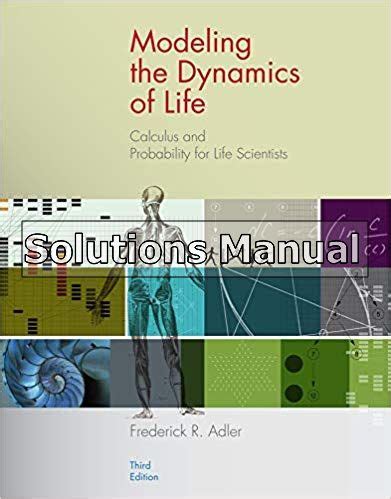Solution manual modeling dynamics of life. - Bell howell dcr super 8 projector manual.