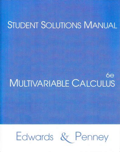 Solution manual multivariable calculus edwards penney. - Manuale di ricerca polit e beck.