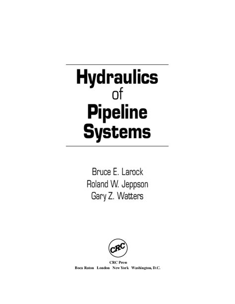Solution manual of hydraulic of pipeline systems. - Crown sc3200 series forklift parts manual download.