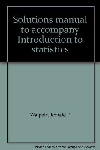 Solution manual of introduction to statistics by ronald e walpole third edition. - Gaf ss 505xl super 8 camera manual.