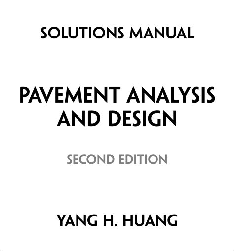 Solution manual of pavement design huang. - Laboratory manual for microbiology fundamentals a clinical approach.