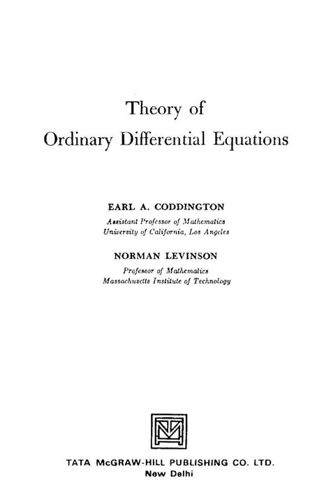 Solution manual of theory of ordinary differential equations by coddington. - A book of five rings the classic guide to strategy miyamoto musashi.
