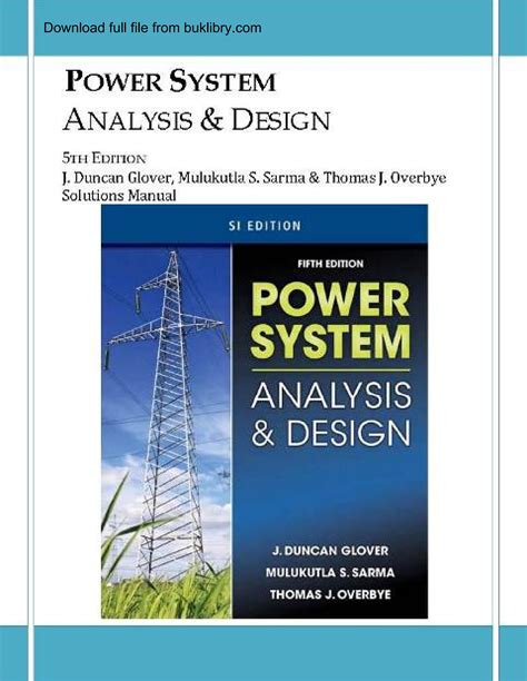 Solution manual power system analysis and design. - Manuale di musica ed emozione di patrik n juslin.