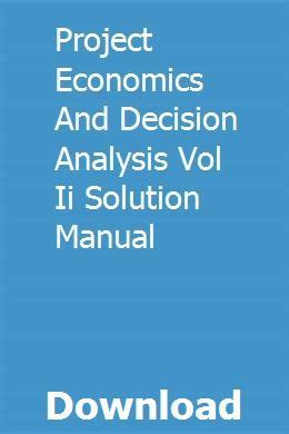 Solution manual project economics and decision analysis. - Mitsubishi diesel engine models l series l2a l2c l2e l3a l3c l3e service repair manual download.