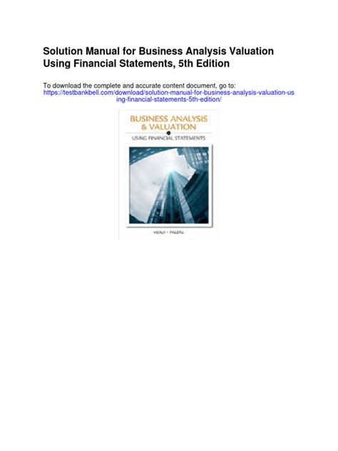 Solution manual to financial statement 5th edition. - The little dictionary of fashion a guide to dress sense.