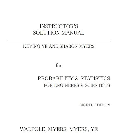 Solution manual to probability statistics for engineers 8th. - Principles of helicopter aerodynamics solutions manual.