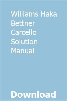 Solution manual williams haka bettner 13e. - Lg 60pz570 60pz570 tb plasma tv service manual.