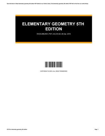 Solution manuals elementary geometry 5th edition. - Picasso, la guerre et la paix.