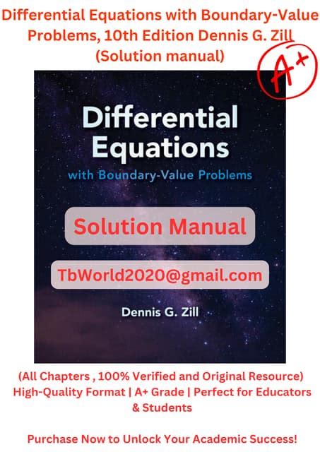 Solution of ordinary differential equations boundary value problems. 1 implies ...