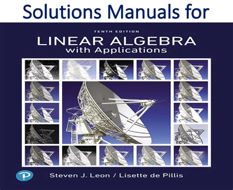 Solutions Manual For Linear Algebra With Applications Leon