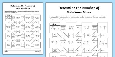 Solutions Maze Math