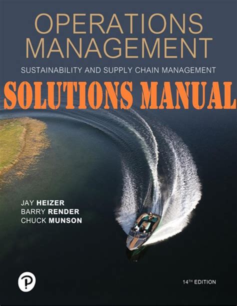 Solutions Operations Chain Management 14th Edition