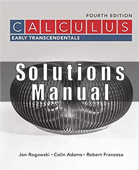 Solutions Rogawski Manual