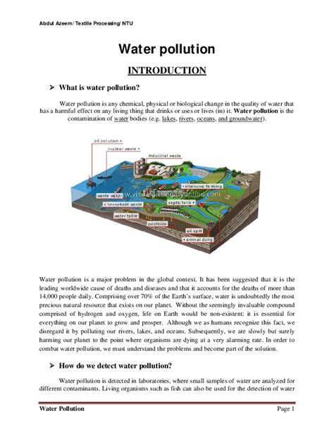 Solutions To Water Pollution Pdf