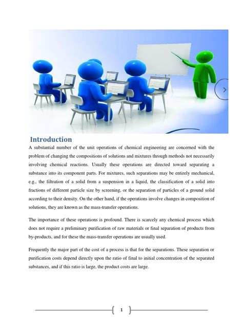 Solutions Unit Treybal Operation