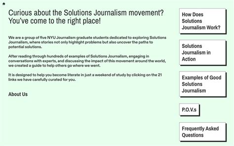 Solutions journalism examples