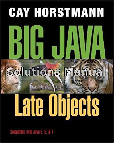 Solutions manual big java by cay horstmann. - Historias de las tierras del tigre de agua y el colibrí de fuego.
