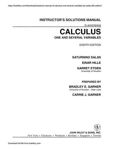Solutions manual calculus one several variables. - The ultimate guide to shells and beach life of the new england coast.
