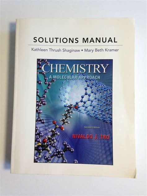 Solutions manual chemistry a molecular approach. - El mundo poetica de rudy solares galney.