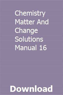 Solutions manual chemistry matter and change solutions. - 1965 lincoln continental wiring diagram manual reprint.