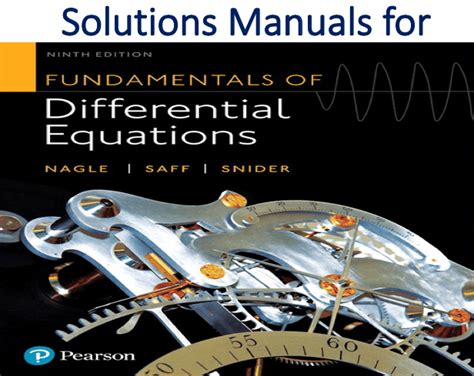 Solutions manual differential equation nagle saff snider. - Installazione manuale di java plugin firefox.