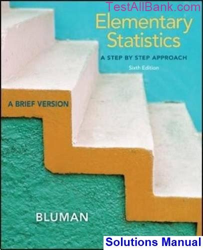 Solutions manual for bluman elementary statistics. - Manual del usuario de gendex 9000.