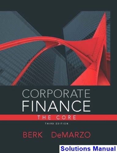 Solutions manual for corporate finance the core. - Lg hb954wa service manual and repair guide.