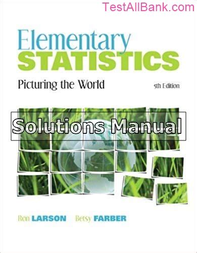 Solutions manual for elementary statistics 5th edition. - General physics laboratory manual volume 1.