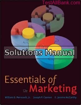 Solutions manual for essentials of marketing 12e. - Heinrich vogeler und die arbeitsschule barkenhoff.
