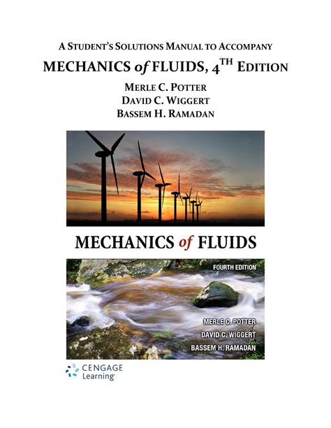 Solutions manual for fluid mechanics potter foss. - The blackwell guide to humes treatise.