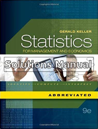 Solutions manual for gerald keller statistics. - Over twee culturen, uitbuiting en opportunisme.