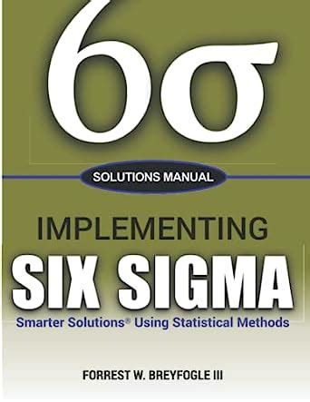 Solutions manual for implementing six sigma. - Guide for teaching motion and force.