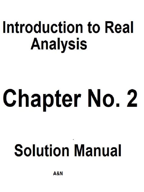 Solutions manual for introduction to real analysis. - Fachunterrichtsraume - probleme ihrer gestaltung, nutzung und vervollkommnung.