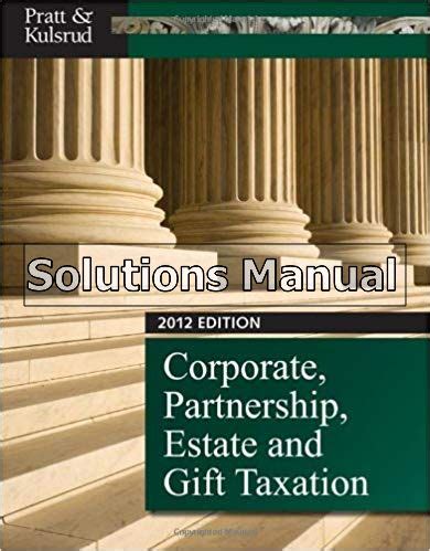 Solutions manual for pratt corporate partnership estate. - Lg lrbn20512ww refrigerator service manual download.