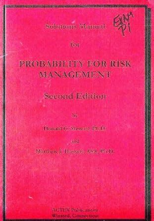 Solutions manual for probability for risk management. - Z najnowszych dziejów słupska i ziemi słupskiej, 1945-1965..
