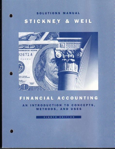 Solutions manual for stickneyweils financial accounting an introduction to concepts methods and uses 12th. - Sql server 2000 web application developers guide.