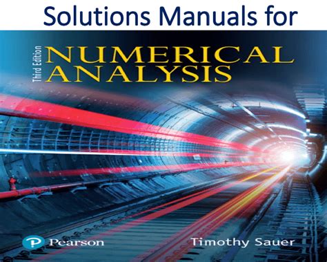 Solutions manual numerical analysis timothy sauer. - Answer key for exploring photovoltaics student guide.