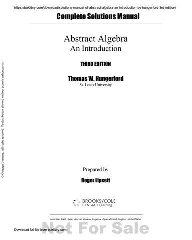 Solutions manual to abstract algebra by hungerford. - Honda foreman 450 es manuale del proprietario.