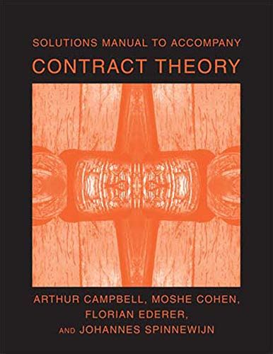 Solutions manual to accompany contract theory mit press. - Auf dem weg zu einer kritischen theorie der modernisierung.
